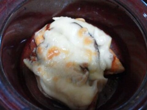 筍とシイタケのチリトマトチーズ焼き